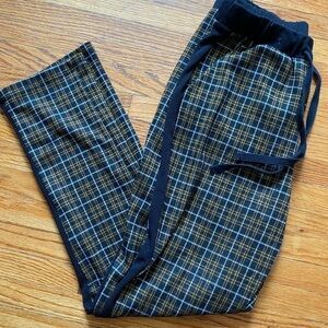 Zara plaid pants with elastic waist